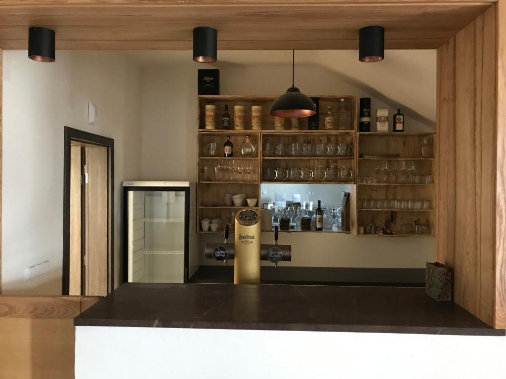 Kuchyň nebo kuchyňský kout v ubytování Bezručova škola