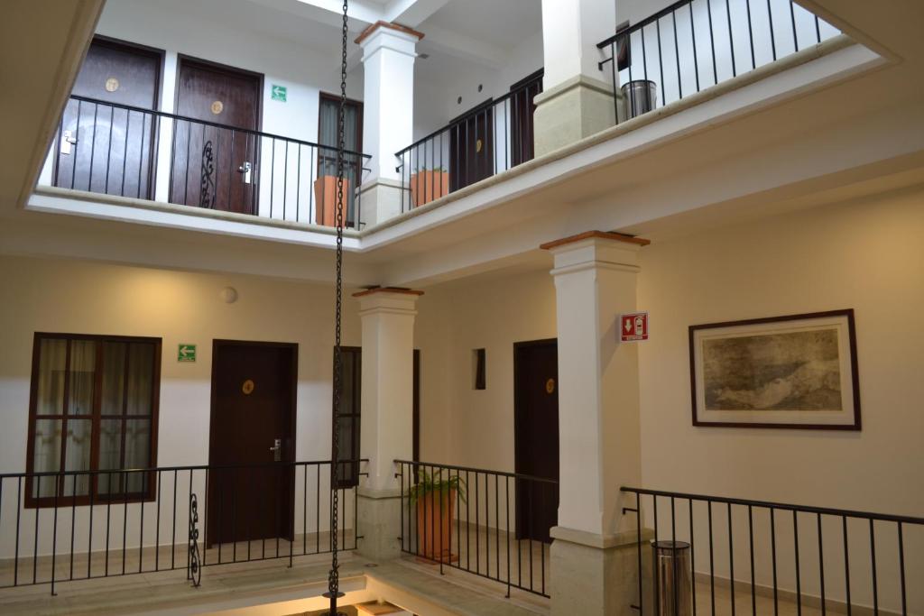 a view of the inside of a building at Hotel Real Alma in Oaxaca City