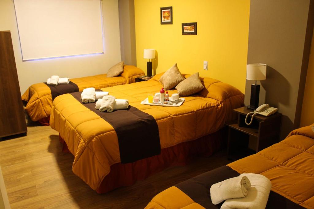 Posteľ alebo postele v izbe v ubytovaní Savannah Cordoba Hotel