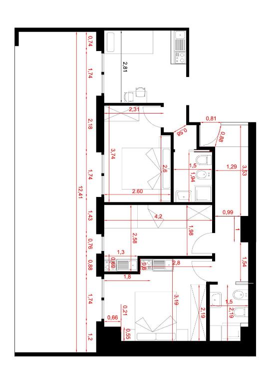 Reggio central house - Departamento