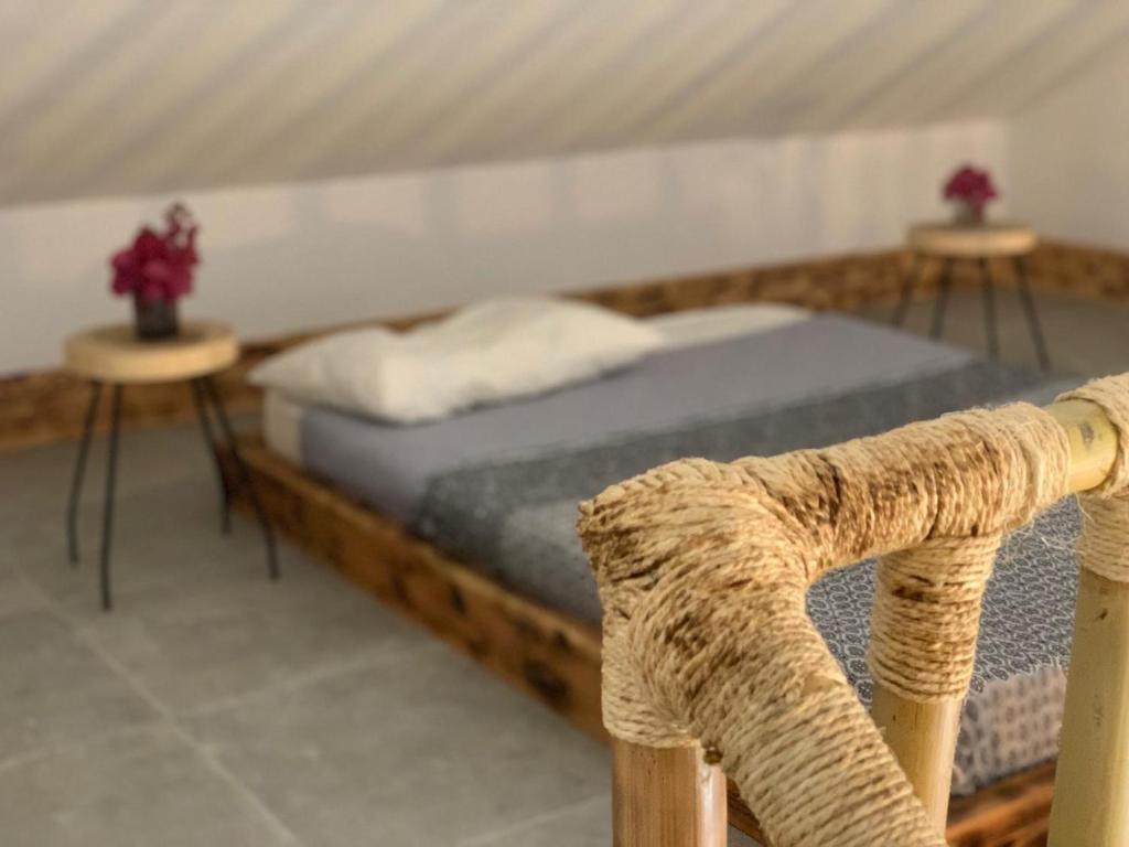 Postel nebo postele na pokoji v ubytování El Lagar de los Abuelos