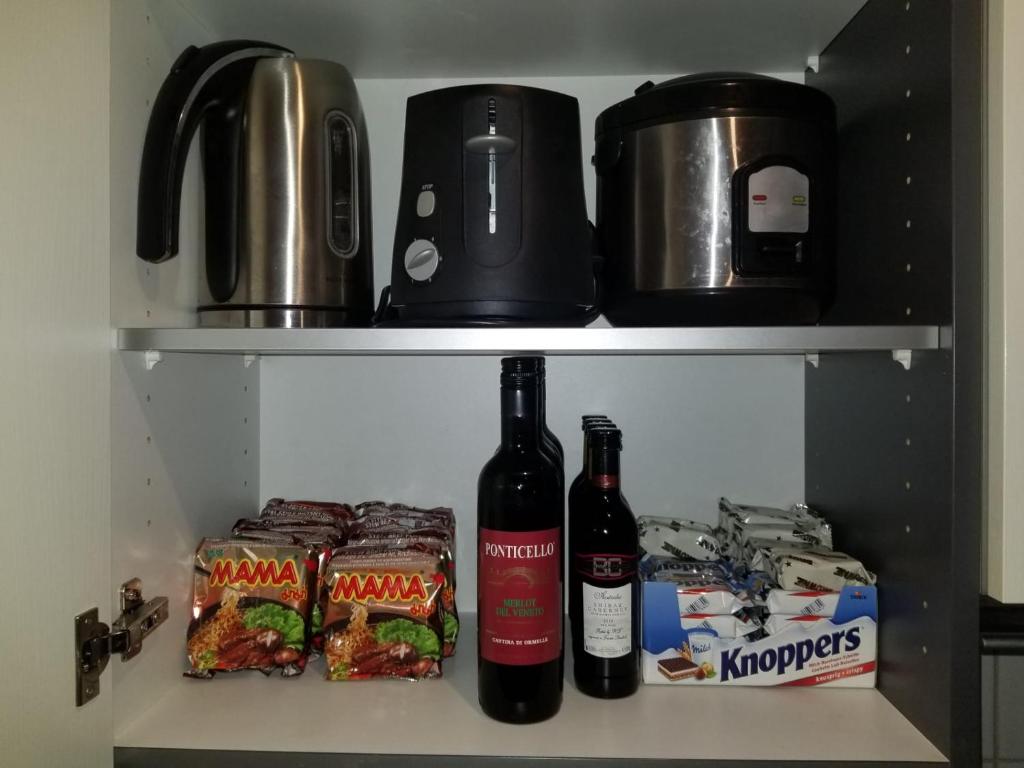 Nápoje v ubytování 3 Doppel Zimmer Apartement in 9320 Arbon