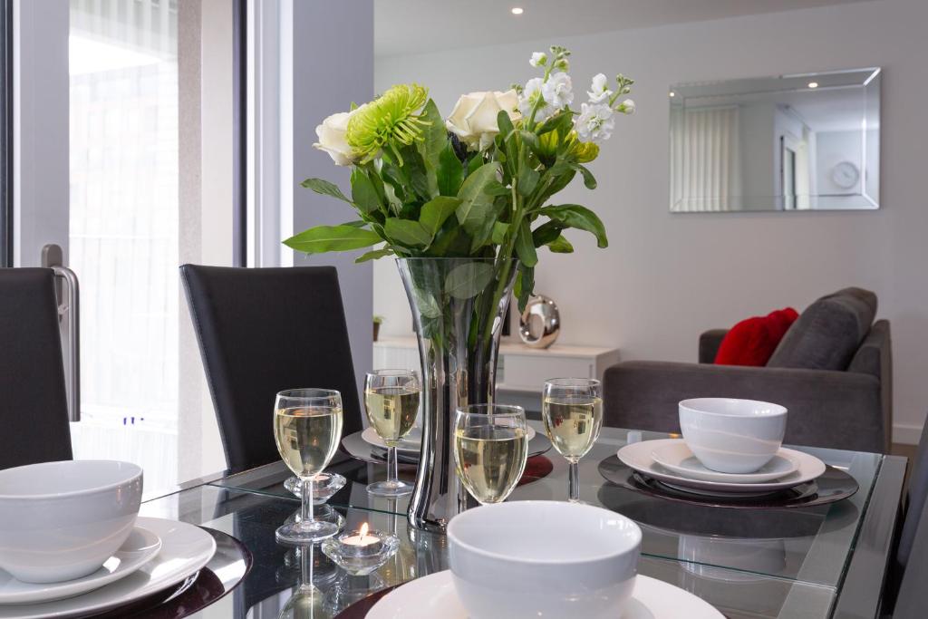 Posezení v ubytování Luxury Central London Apartment