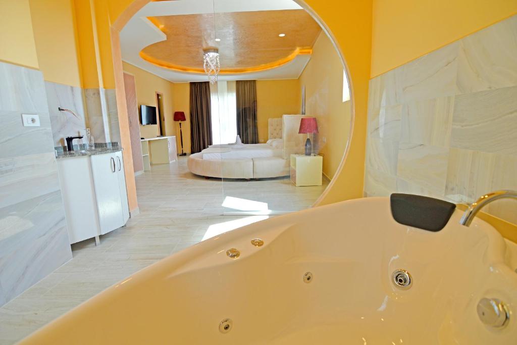 Koupelna v ubytování Monte Mare Hotel