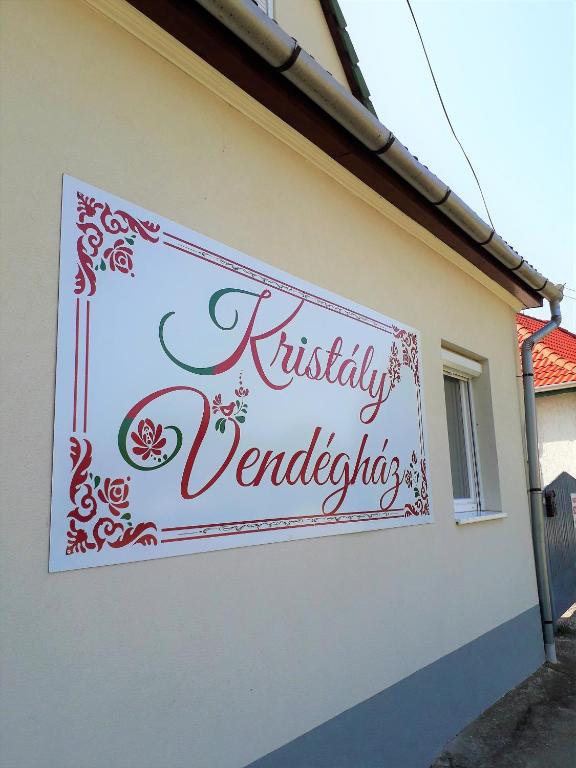 Certifikát, hodnocení, plakát nebo jiný dokument vystavený v ubytování Kristály Vendégház