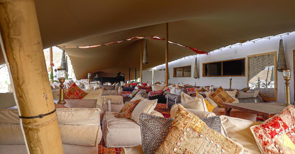 Posezení v ubytování Les Dunes de Dakhla