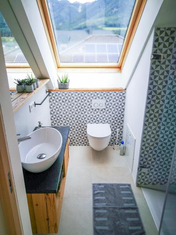 Koupelna v ubytování Ferienwohnung