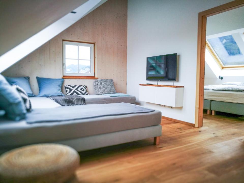 TV a/nebo společenská místnost v ubytování Ferienwohnung
