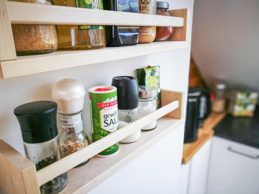 Kuchyň nebo kuchyňský kout v ubytování Ferienwohnung