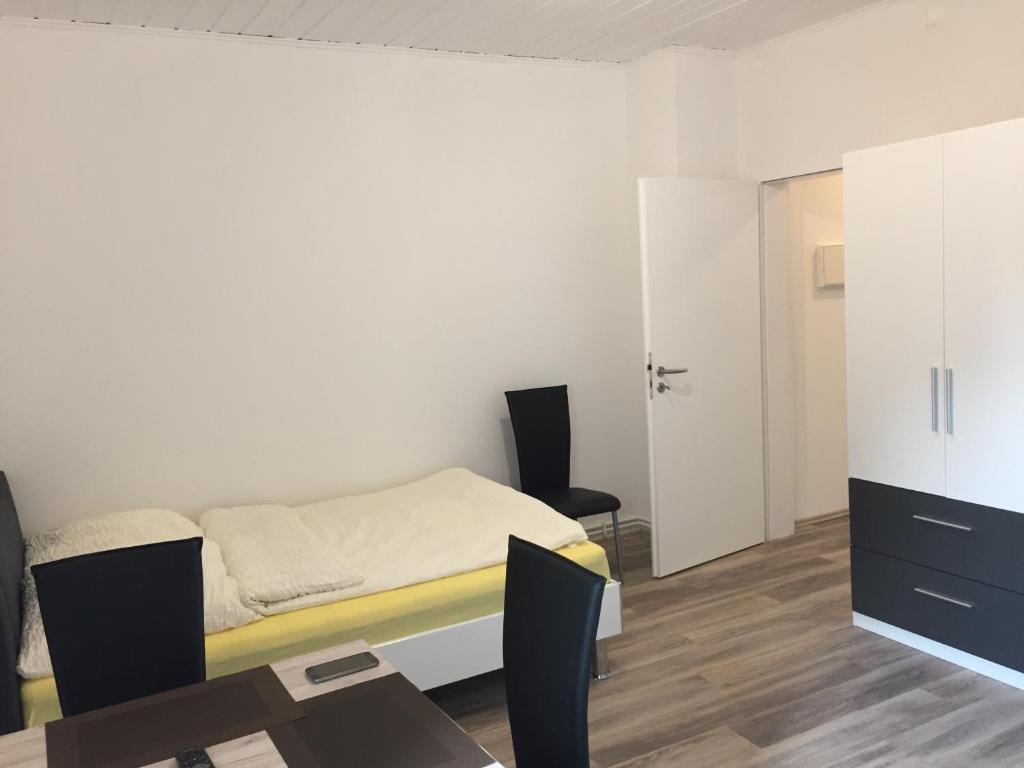 Postel nebo postele na pokoji v ubytování Apartment Hildesheim