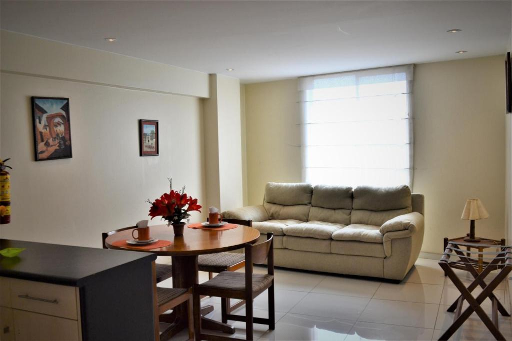 Posezení v ubytování Suite Service Apart Hotel
