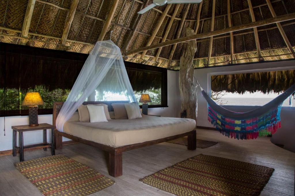 Posezení v ubytování Finca Barlovento Cabaña, Tayrona