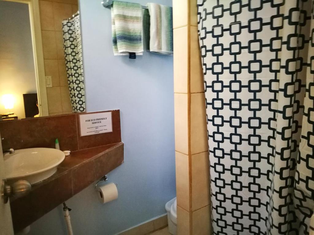 Koupelna v ubytování Hotel Casa 69