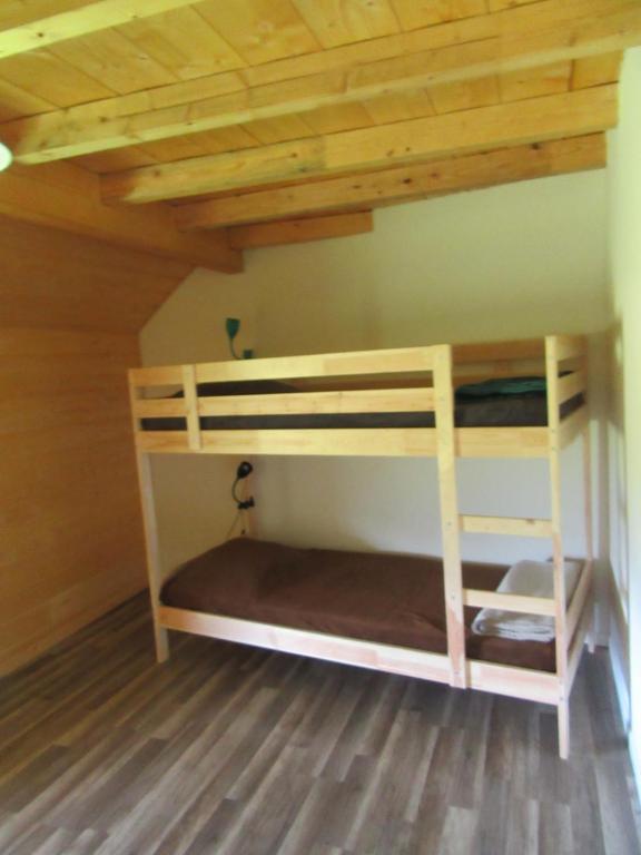 Postel nebo postele na pokoji v ubytování Gîte Potimarron