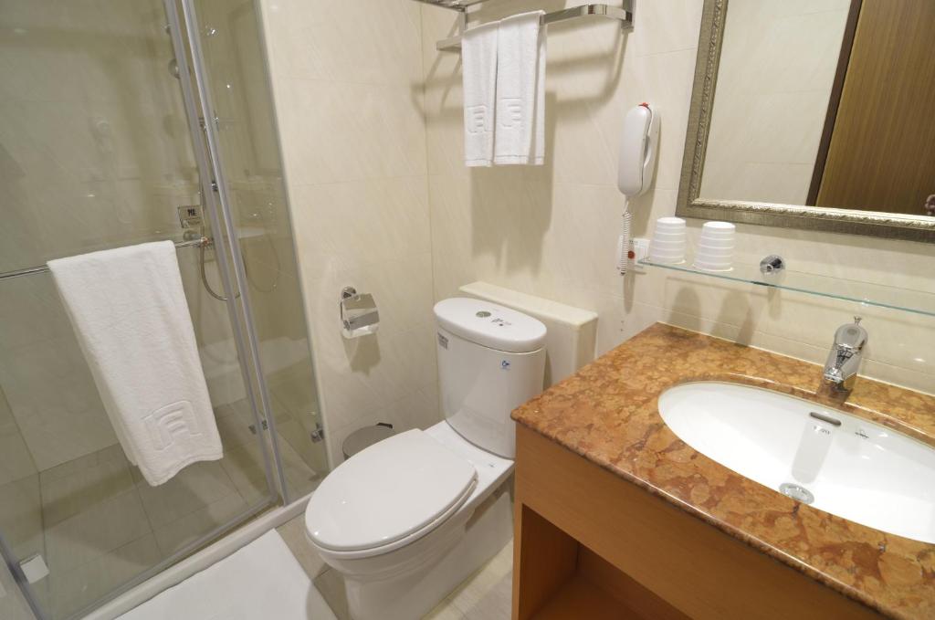 Koupelna v ubytování Fuward Hotel Tainan