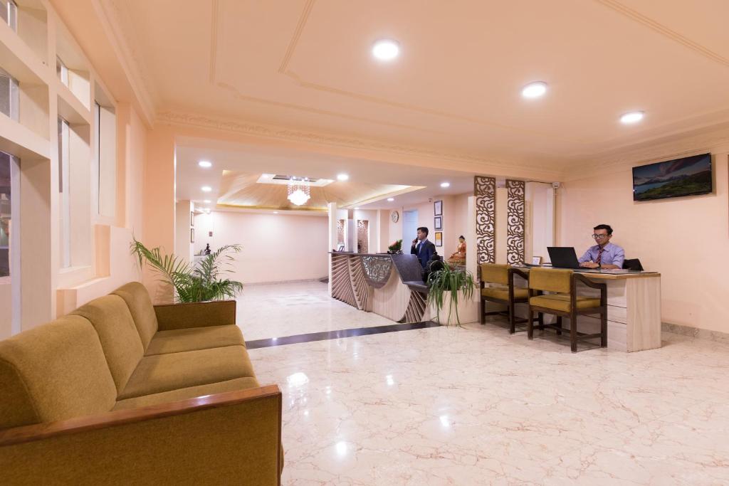 TV a/nebo společenská místnost v ubytování Hotel Moonlight