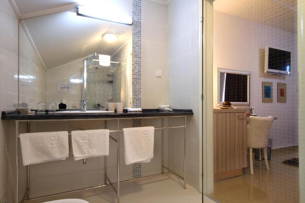 Koupelna v ubytování Hotel Aruba