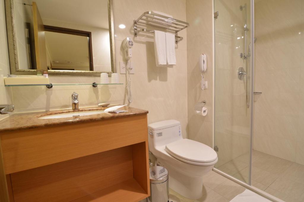 Koupelna v ubytování Fuward Hotel Tainan