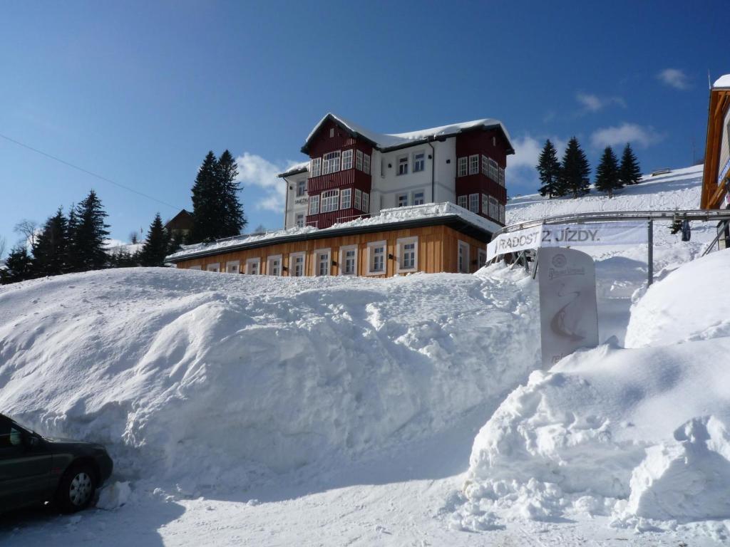 Snezka Residence v zimě