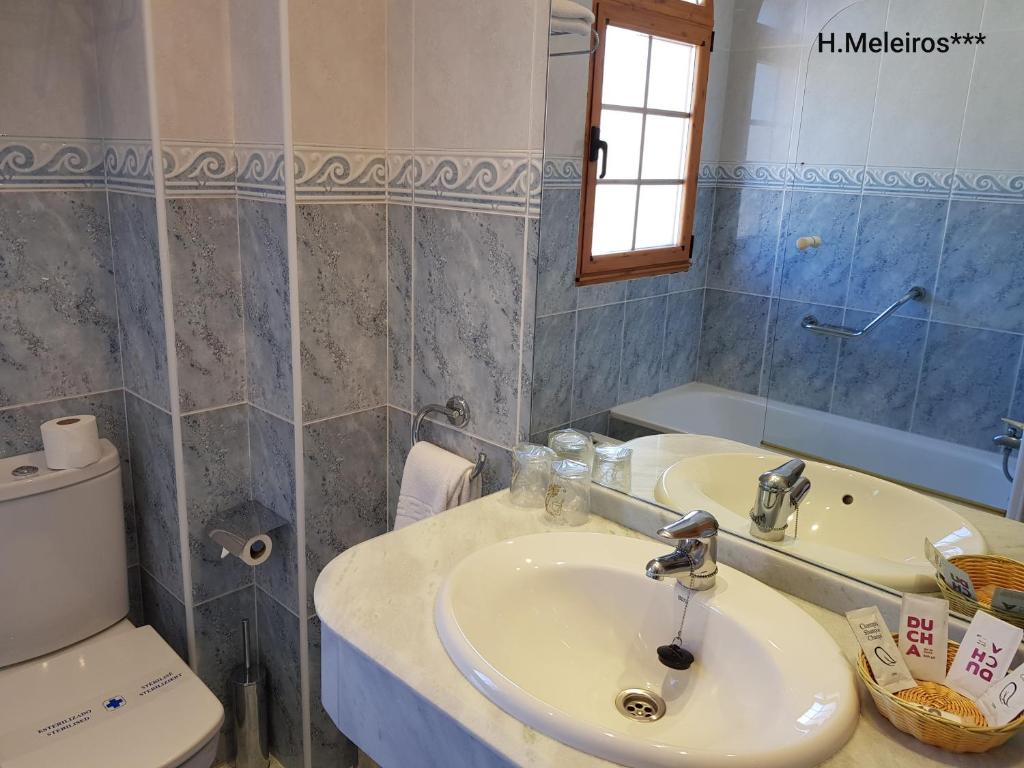 Koupelna v ubytování Hotel Meleiros