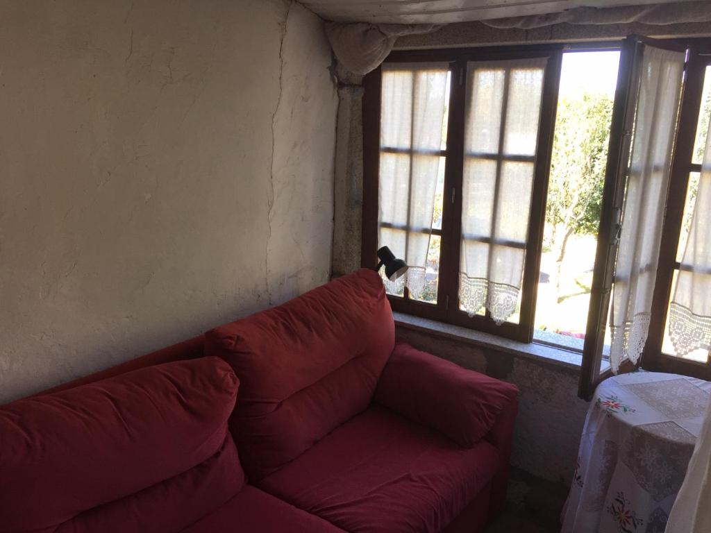 Posezení v ubytování casa das pombas