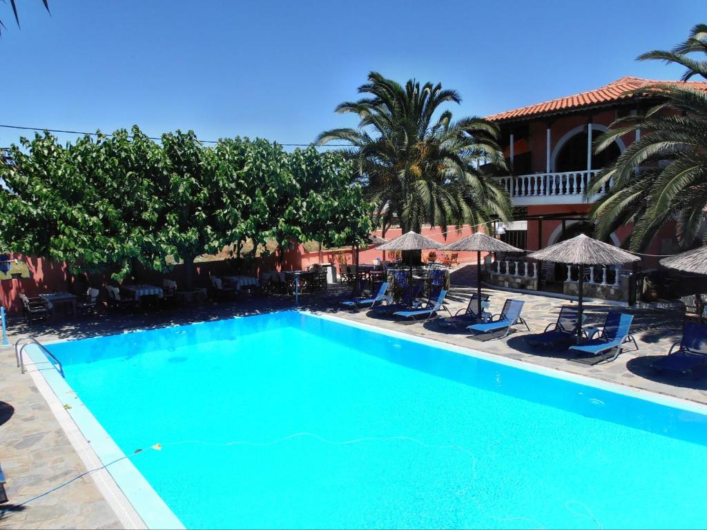 The swimming pool at or close to Ilios Studios
