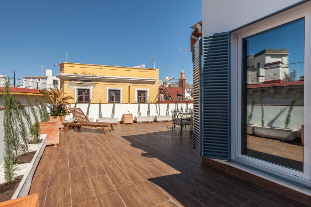 A balcony or terrace at Atico de lujo en Aguilas