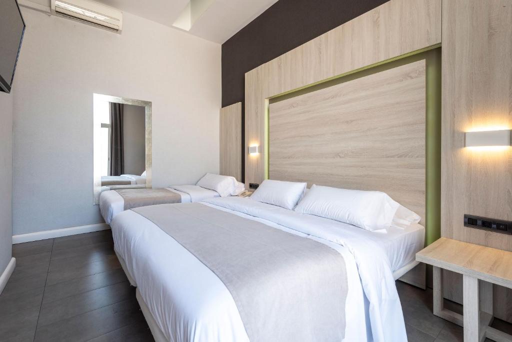 Postel nebo postele na pokoji v ubytování Plaza Goya Rooms