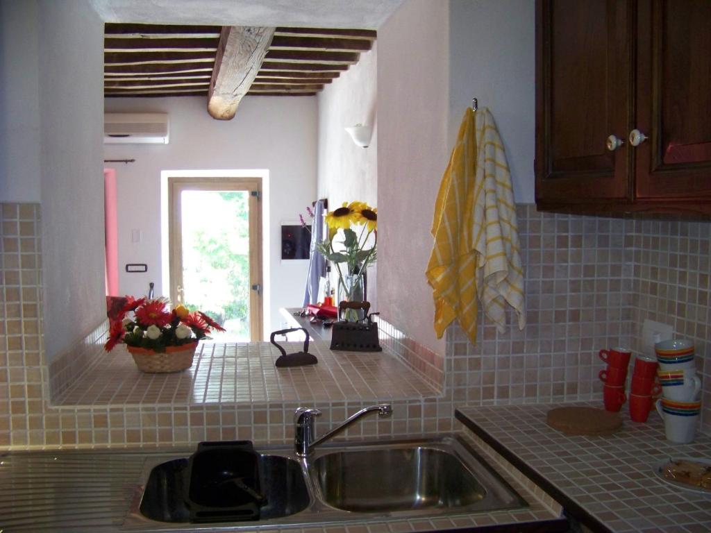 A kitchen or kitchenette at Valdipetrina Appartamenti