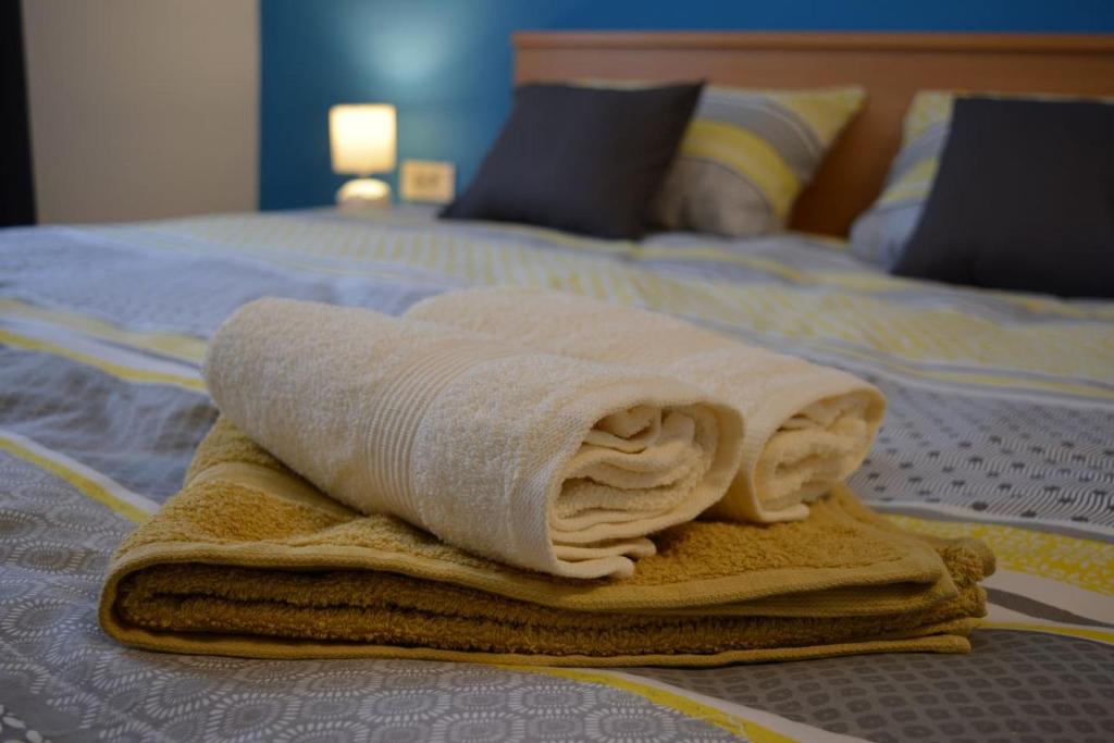 Posteľ alebo postele v izbe v ubytovaní Amarena Holiday Home in Škrljevo