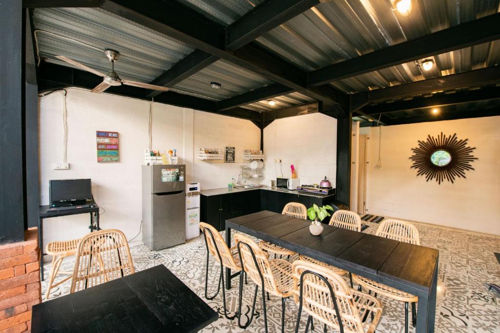 Kuchyň nebo kuchyňský kout v ubytování Ubud Tropical