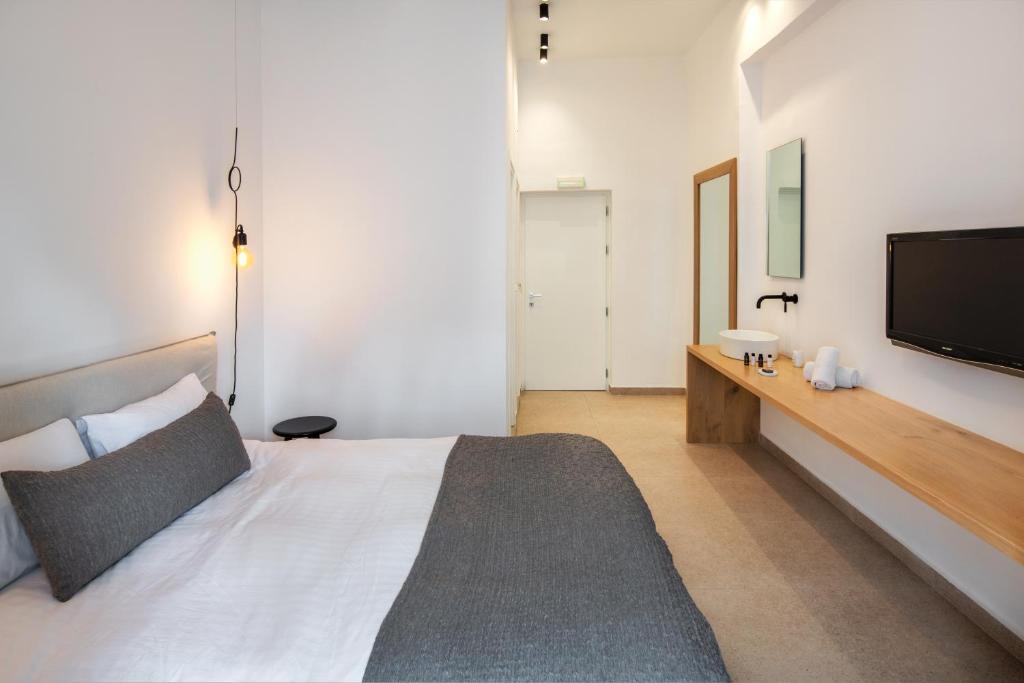 Telewizja i/lub zestaw kina domowego w obiekcie Hotel Eucalyptus