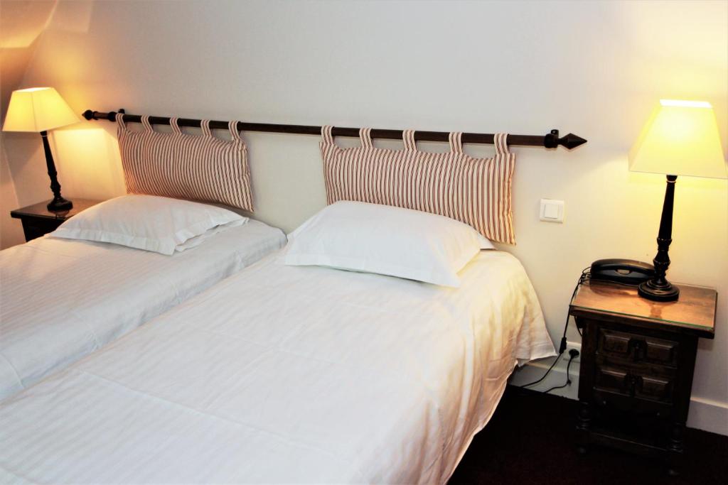 Postel nebo postele na pokoji v ubytování Hôtel Le Régent