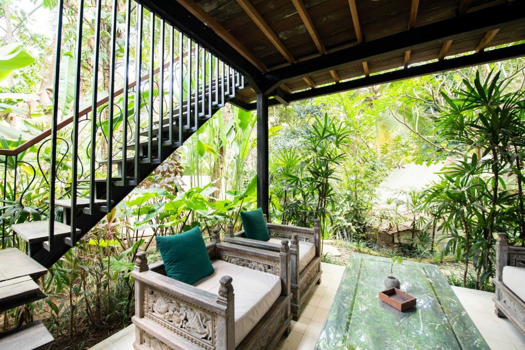 Zahrada ubytování Ubud Tropical