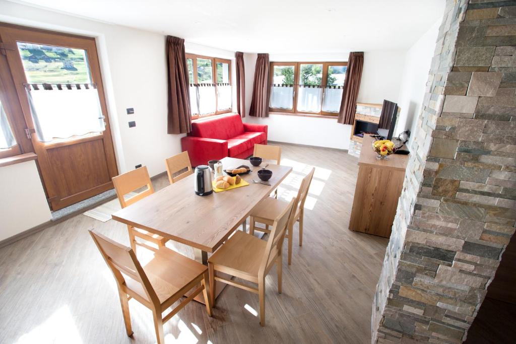 Posezení v ubytování Steinbock B&B - Apartaments