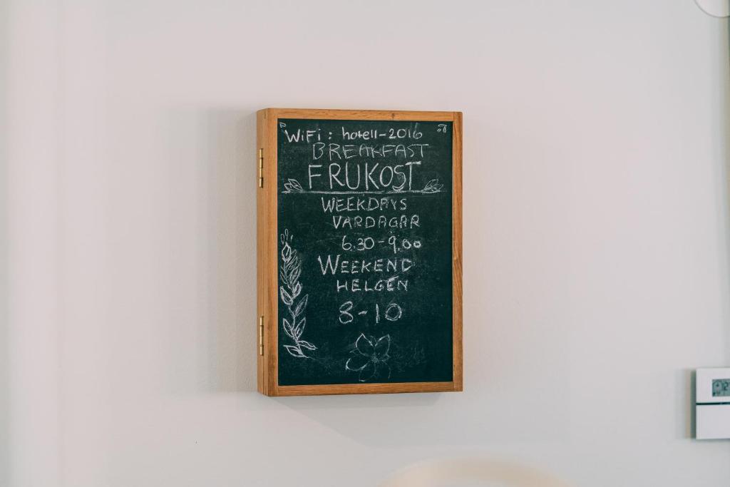 Certifikát, hodnocení, plakát nebo jiný dokument vystavený v ubytování Stenholmens Gårdshotell