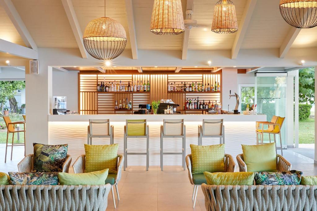 Posezení v ubytování Delfinia Hotel