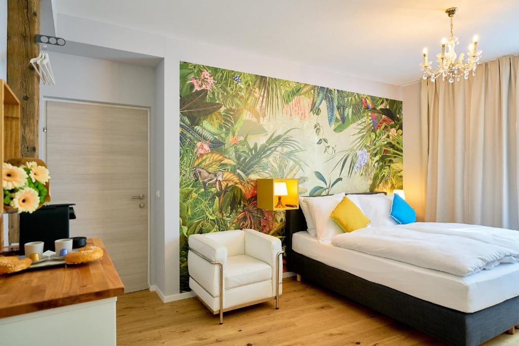 Postel nebo postele na pokoji v ubytování Leuhusen Center Apartments Vienna, Wien