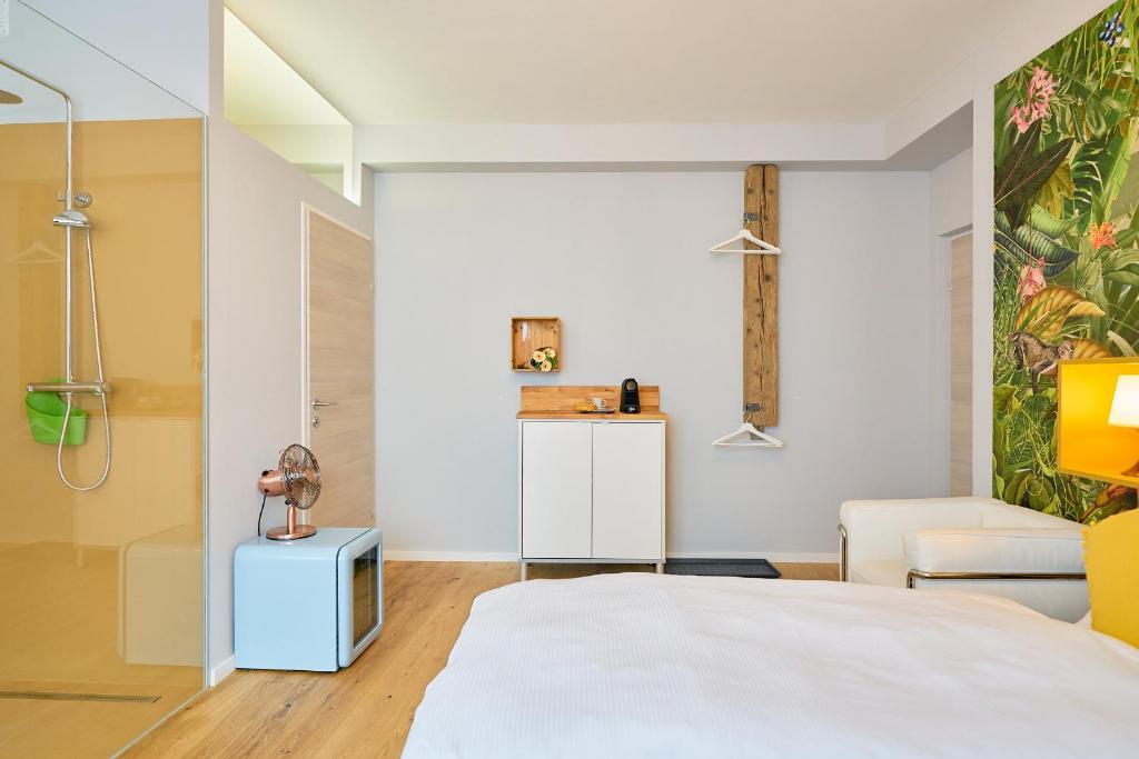 Postel nebo postele na pokoji v ubytování Leuhusen Center Apartments Vienna, Wien