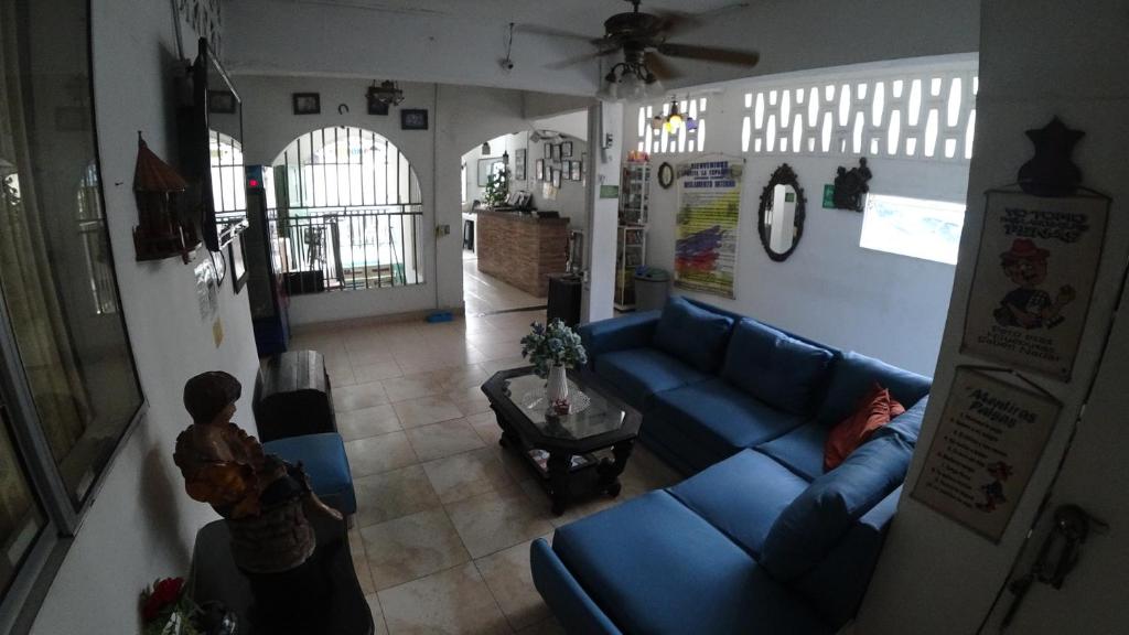 Posezení v ubytování Hostal La Española de Getsemani
