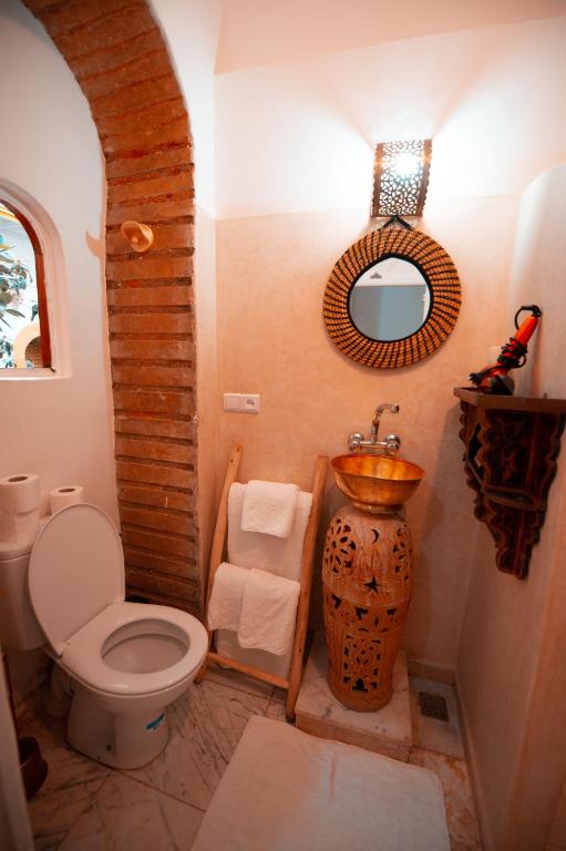 Koupelna v ubytování Riad O LY