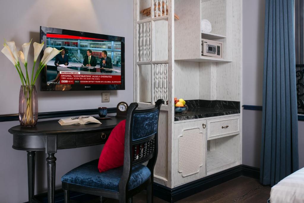 Kuchyň nebo kuchyňský kout v ubytování La Beaute Boutique Hotel & Spa