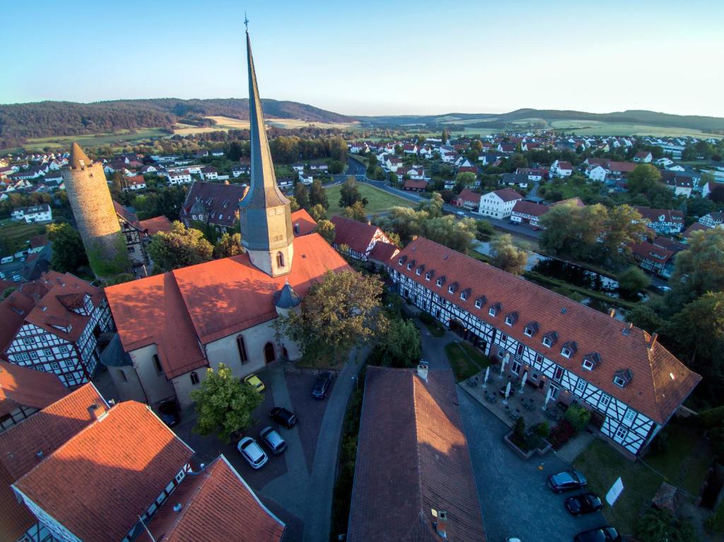Letecký snímek ubytování Hotel Vorderburg