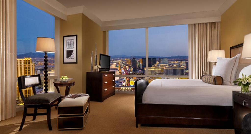 Ein Bett oder Betten in einem Zimmer der Unterkunft Trump International Hotel Las Vegas