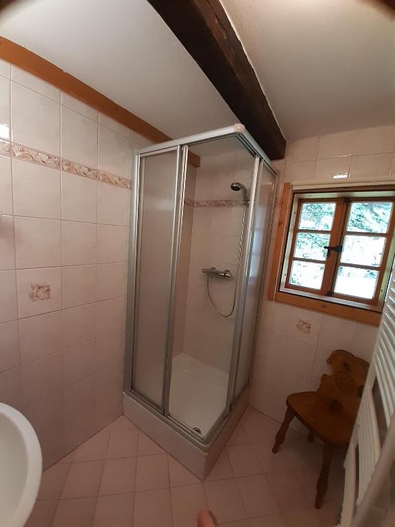 Kúpeľňa v ubytovaní Ferienhaus Abendstille