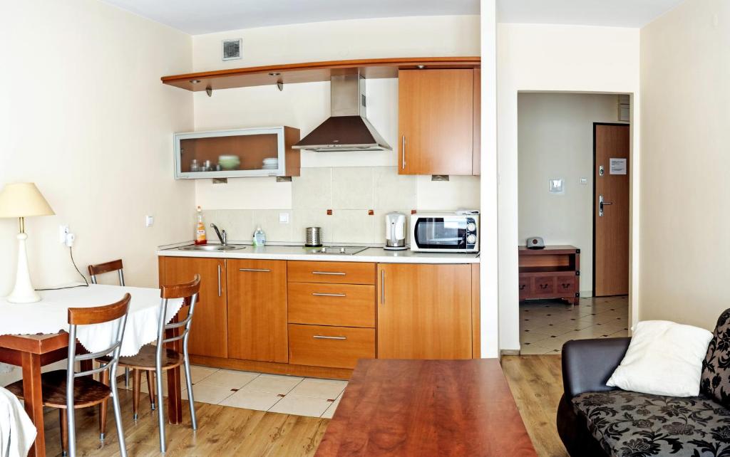 Kuchyňa alebo kuchynka v ubytovaní Szucha Apartments