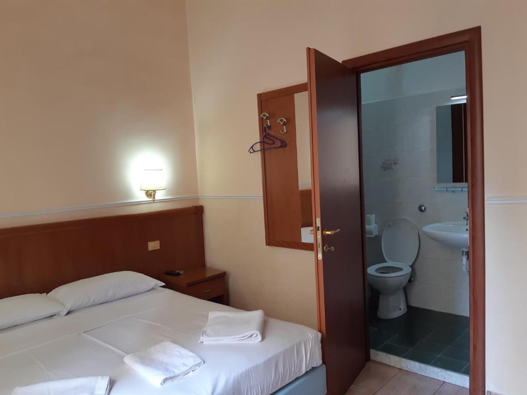 Koupelna v ubytování Hotel Aristotele