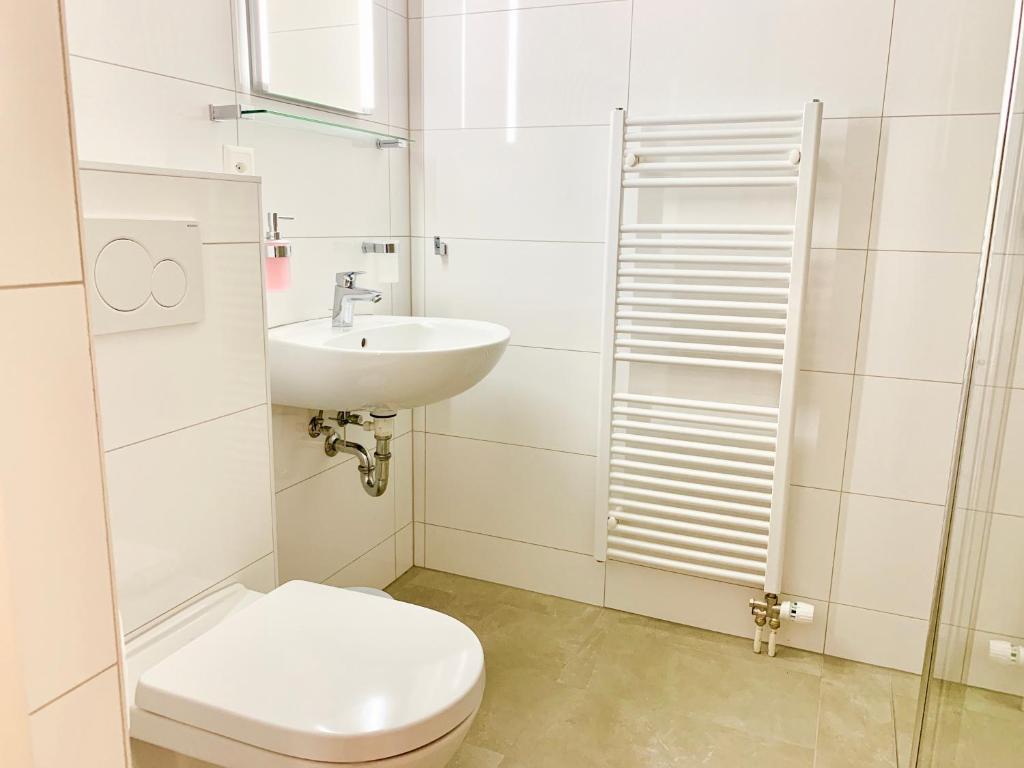 Koupelna v ubytování Hotel Adore