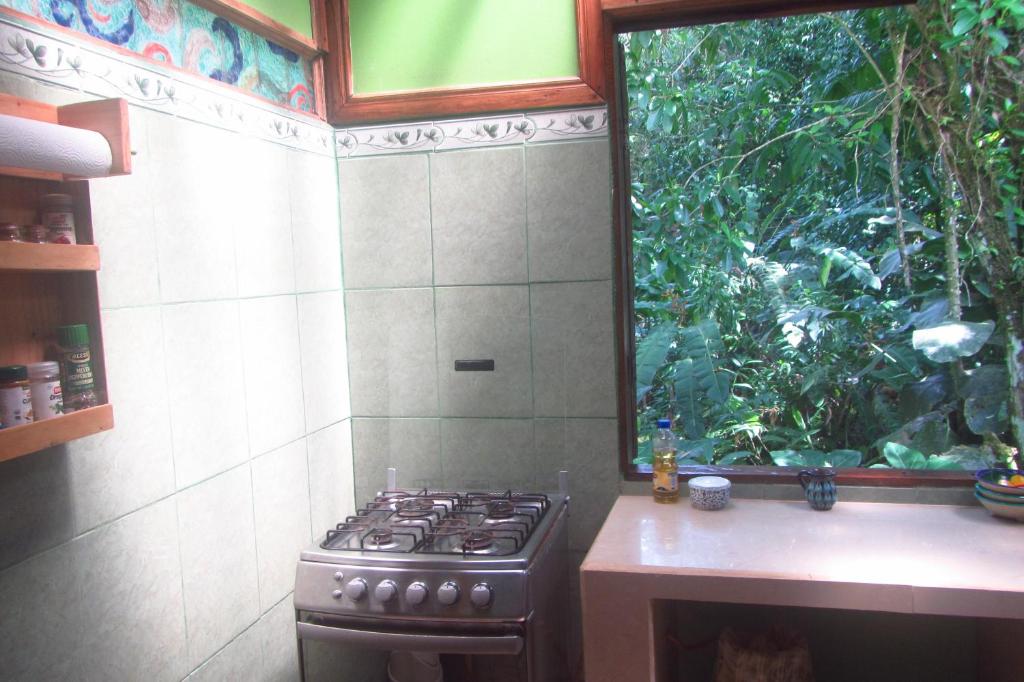 Kuchyň nebo kuchyňský kout v ubytování casa chilamates