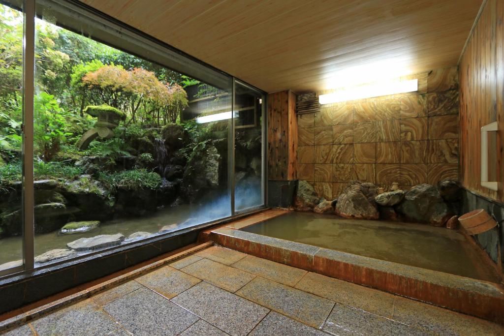 Zahrada ubytování Yoshinoonsen Motoyu